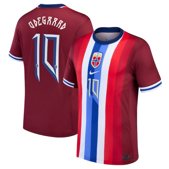 Martin Adegaard 10 Norway National Team 2024 Home Men Jersey - Red